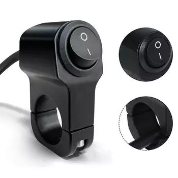 Переключатель фар водонепроницаемый 12 В 22-23 мм ЧПУ алюминиевый сплав