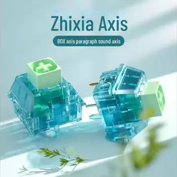 Переключатель Kaihua Zhixia Box Blue - пятифутовый звук, плавный и четкий механический переключатель клавиатуры Zhixia Axis
