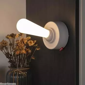 Переключатель-клавишный ночник для спальни, прикроватная лампа, настольная лампа для сна, перезаряжаемая через USB, силиконовая декоративная лампа белый