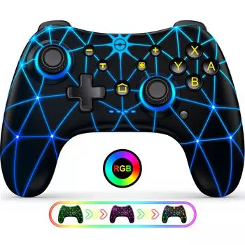 Переключатель макропрограмм RGB переключатель непрерывного огня беспроводной профессиональный гироскоп кнопка сна назад в комплекте Совместимость с контроллером, редактирование, 8 цветов