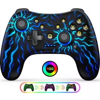 Переключатель макросов, программа RGB, переключатель непрерывного огня Pro Gyro Sleep Back, кнопка, совместимая с контроллером, редактирование, 8-цветная подсветка, контроллер, 3 шага