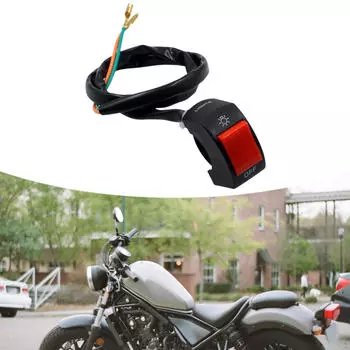 Переключатель на руль мотоцикла 22 мм 7/8 дюйма запасные части аксессуары кнопка выключения управления светом для Red Button