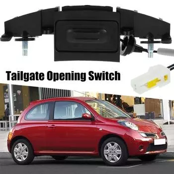 Переключатель открывания задней двери для Micra K12 20022010 Многоразовый переключатель открывания задней двери Пластиковая кнопка открывания багажника Крышка багажника чёрный
