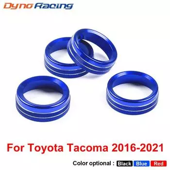 Переключатель переменного тока для кондиционера, аудио CD, кнопка, ручка, накладка для Toyota Tacoma 2016 2017 2018 2019 2020 2021 2022 чёрный