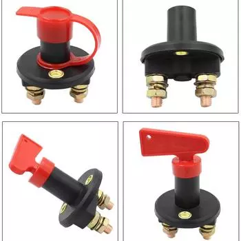 Переключатель питания аккумулятора с 2 отверстиями для автодомов и судов - выключатель-разъединитель аккумулятора Big Key