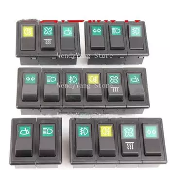 Переключатель погрузчика верстак переключатель фары рулевого управления вентилятора стеклоочистителя кулисный переключатель 1шт