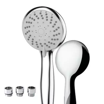 Переключатель потока воды Shower S Silver Ultra Fine Bubble Slide Stop Душевая лейка с функцией временной остановки воды Удобный душ с функцией Fine Million Micro серебряный