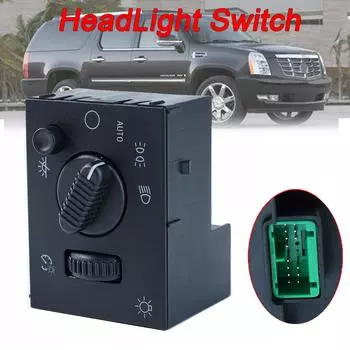 Переключатель противотуманных фар купола для GMC Sierra Yukon Chevrolet Silverado Avalanche Suburban Tahoe Cadillac Escalade ESV EXT 2003 2004 2005 2006 чёрный