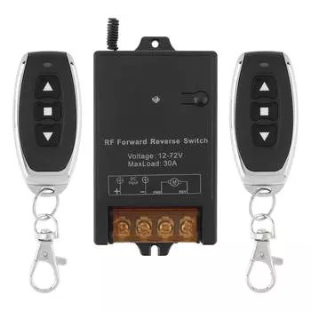 Переключатель прямого/обратного хода двигателя постоянного тока 12 В - 72 В 30 А, сверхмощный контроллер подъема двигателя линейного привода с дистанционным управлением