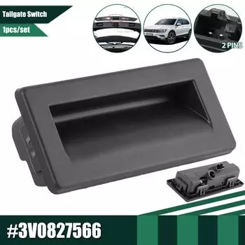 Переключатель ручки открывания замка заднего багажника для Superb Tarraco Octavia VW Caddy A4 B9 3V0 827 566 3V0827566 3VD 827 566 3VD827566 чёрный