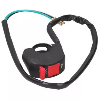 Переключатель света на руль мотоцикла кнопка включения выключения водонепроницаемая для квадроцикла UTV скутера 78 дюймов