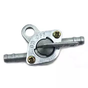 Переключатель топливного крана, внедорожный мотоцикл, мопед, топливная канистра с двумя бензиновыми клапанами, впускной и выпускной патрубок серебряный
