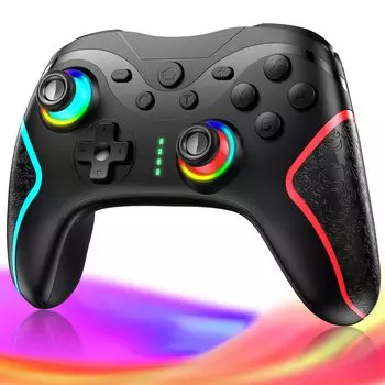 Переключатель TURBO с непрерывным огнем, макрос, кнопка «Назад», беспроводной переключатель RGB Bluetooth, оснащенный гироскопом, корпус переключателя HD, совместимый с профессиональным компьютером