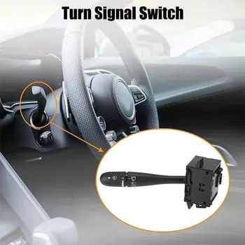 Переключатель указателя поворота фар стеклоочистителя дальнего/ближнего света для минивэна Chrysler 2001 2002 2003 2004 2005 2006 2007 4685711AA чёрный