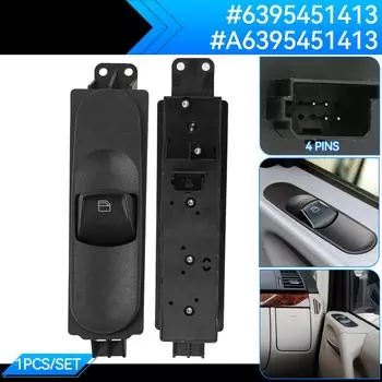 Переключатель управления электрическим стеклоподъемником со стороны пассажира автомобиля A6395451413 6395451413 подходит для Mercedes-Benz VITO VIANO W639 2003-2014
