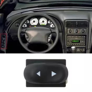 Переключатель управления левым стеклоподъемником двери для Ford Mustang 1994-04 F4ZZ-14529-A