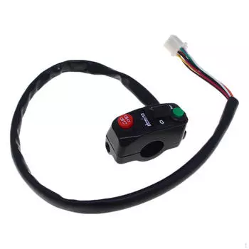 Переключатель управления на руле мотоцикла, простой в установке, ближний и дальний свет, практичный для электромобиля
