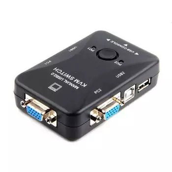 Переключатель USB KVM 2-в-1, подключает 2 или 4 компьютера к одному дисплею 2UK Converter