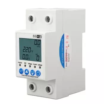 Переключатель защиты от утечки WiFi, интеллектуальный пульт дистанционного автоматического повторного включения, автоматический выключатель переменного тока 220 В 63 А