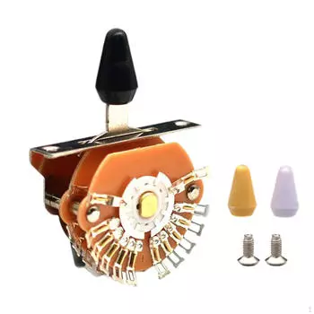 Переключатель звукоснимателей для гитары, 5 позиций, простая установка, 3-цветный наконечник