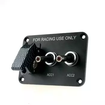 Переключатели реле гоночный автомобиль модифицированная модель со светодиодом 3 переключатель PANLE DC12V 20A ON-OFF гоночный автомобиль тумблер чёрный