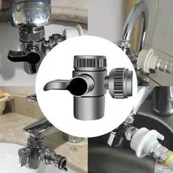 Переключающий клапан для душевой лейки, Т-образный адаптер, простота установки, компактный кронштейн