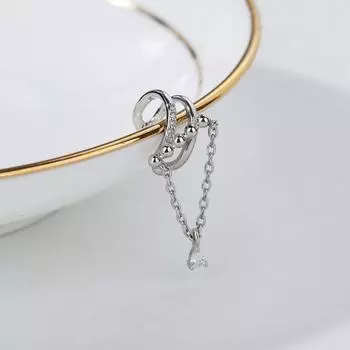 Перекрещенные бусины с инкрустацией из бриллиантов, клипсы для ушей, темпераментные кисточки, легкое ощущение роскоши без пирсинга, новый стиль носких сережек