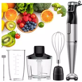 Переменная Hand baby предотвращает царапины при сдавливании 6 функций в руке электрическая посуда для приготовления пищи [Самая мощная модель/бесступенчатая скорость] блендер,