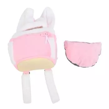 Переноска для домашних животных с широкими ремнями, сохраняющая тепло, байковая ткань, переноска для кошек с подогревом для рук L розовый