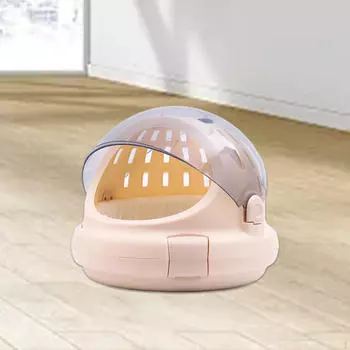 Переноска для кошек, переноска для собак, легкая, маленькая, для использования на открытом воздухе бежевый