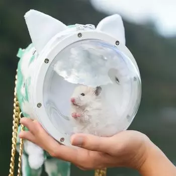 Переноска для мелких домашних животных: Сахарная летяга, морская свинка, белка, корелла, карликовый кролик - портативная и теплая сумка Shuzaizi Space Backpack