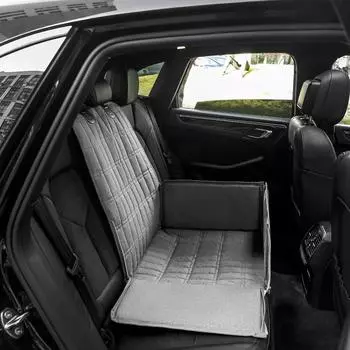 Переноска для собак, чехол на сиденье автомобиля, сумка для кошек, щенков, автомобильный дорожный складной гамак, водонепроницаемая корзина для собак, переноски для домашних животных 100 50cm чёрный