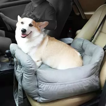 Переноска для собак Dog Drive Small Dog Drive для пассажиров на заднем сиденье автомобиля Pet Drive Dogs Under Light поставляется с поводком, предотвращающим выпрыгивание из кровати, коробки, сиденья, сиденья, кровати,