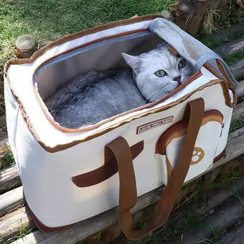 Переноска для собак, дышащая сумка для домашних животных, мягкая, легкая, складная, для путешествий, на плечо toast shape