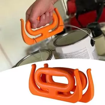 Переноска для сумок Эргономичное ручное устройство против защемления Уменьшает давление на пальцы Переноска сумок для покупок Чемоданов Портативный дорожный переносчик для тяжелых предметов чёрный