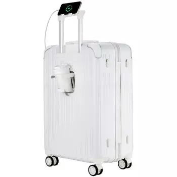 переноска M USB-чашка скрытый крючок для зарядки двойной 360 градусов деловая поездка размер M [GURAMU] Чемодан, чехол, сумка для ручной клади, ручная кладь S, размер, порт, держатель, старый кружева