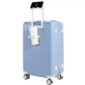 переноска M USB-чашка скрытый крючок для зарядки двойной 360 градусов деловая поездка размер M [GURAMU] Чемодан, чехол, сумка для ручной клади, ручная кладь S, размер, порт, держатель,