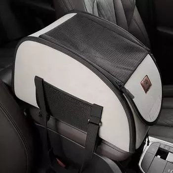 Переносная автомобильная кровать для маленьких собак и кошек One Size бежевый