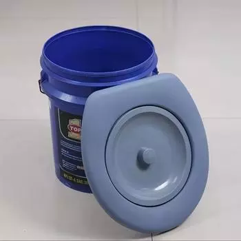 Переносная крышка для унитаза для кемпинга, подвижная крышка для унитаза, подходит для кемпинга, походов, чрезвычайных ситуаций синий