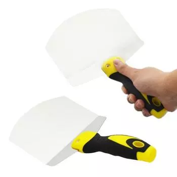 Переносная лопата для шпатлевки гипсокартона с изогнутым лезвием, нескользящей ручкой, дугообразная лопата, шпатель, скребок ручной S Horizontal