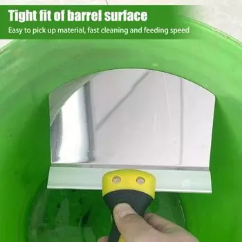 Переносная лопата для шпатлевки гипсокартона с изогнутым лезвием и нескользящей ручкой. Дугообразная лопата для шпатлевки. M Arc-shaped