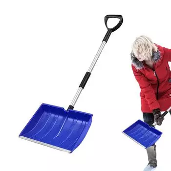 Переносная лопата с D-образной ручкой, совок для снега, зимняя съемная лопата для уборки снега, АБС-пластик, лопата и ручной садовый инструмент синий