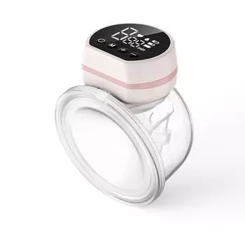 Переносной электрический молокоотсос, ультра тихий, без помощи рук для грудного вскармливания, портативный USB перезаряжаемый коллектор грудного молока 1PC розовый