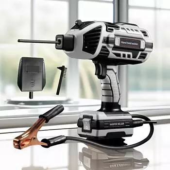 Переносной электросварочный аппарат 220 В/110 В для сварки углеродистой стали по европейским и американским стандартам. US 110V (8214A) серый