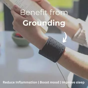 Переносной браслет заземления 32*6 см, ремешок для запястья для терапии боли и беспокойства с заземляющим шнуром