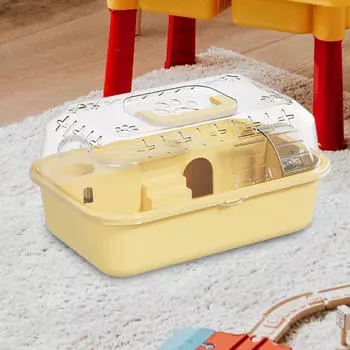 Переносной чехол для клетки хомяка розовый