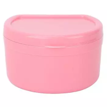 Переносной футляр для стоматологических ретейнеров, ортодонтический фиксатор для зубов, коробка для хранения искусственных зубов, розовый розовый