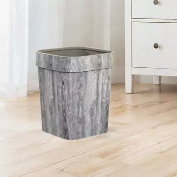 Переносной мусорный бак, декоративный деревенский мусорный бак для ванной комнаты, гостиной, кухни, спальни, рядом M коричневый