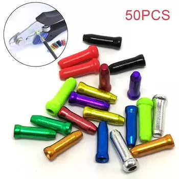 Переносной надежный конец провода с возможностью горячей замены, 50 шт., колпачок для тормозного троса велосипеда, провод