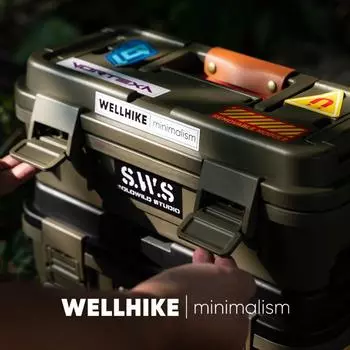 Переносной ящик для инструментов на открытом воздухе, многофункциональный пластиковый ящик для хранения, штабелируемый багажник автомобиля, ящик для хранения вещей для кемпинга и рыбалки с ручкой чёрный